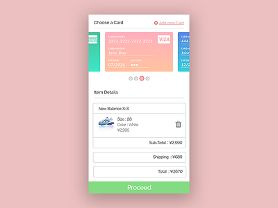 Daily UI #002: Credit Card Checkout checkout credit card daily ui