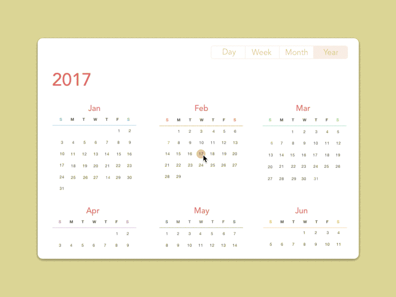 Daily UI #038: Calendar calendar daily ui daily ui 038 ui ux