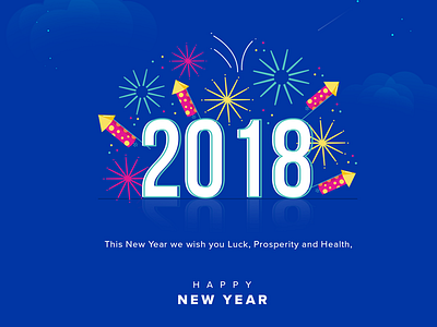 Happy New Year 2018 2018 happy happyyear luck new newyear prosperity year