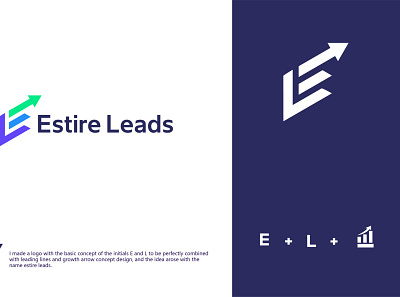 Esttire Leads Logo Design el leads logo el logo graphic design leads logo logo logo design wordmark logo
