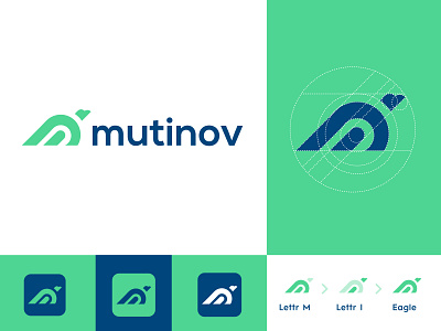 Mutinov Logo - M and I Monogram logo design logo m logo