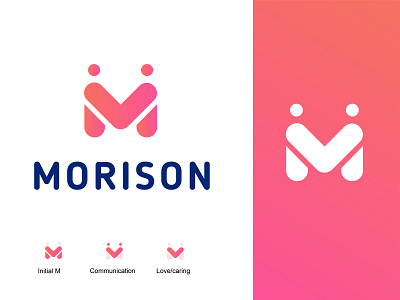 Morison logo - M monogram - M logo design comunication logo logo love logo m logo m mark m monogram