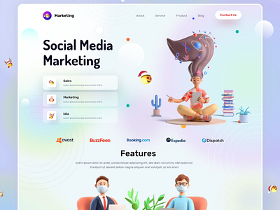 SMM (Social Media Marketing) app branding design graphic design illustration logo typography ui ux vector