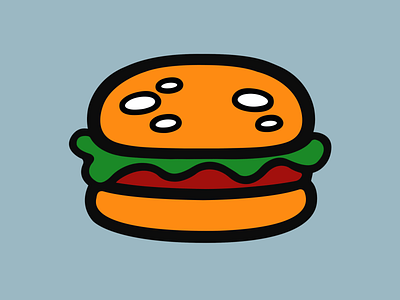 Monster Burger graphic design illustration