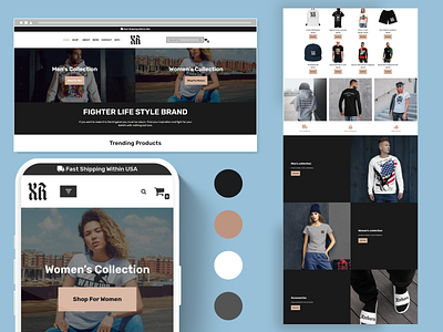 Clothing Web Design - Xreborn branding website design clothing store web design clothing web design ecommerce development ecommerce web design ecommerce website company online store web design ui ux web design website layout wordpress ecommerce wordpress website