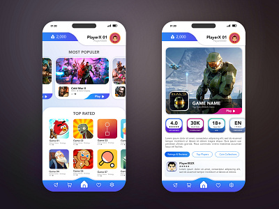 Game App Store - UI Design