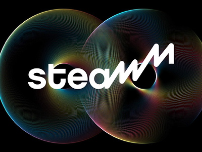 STEAMM concept #2 branding clean identity logo typography