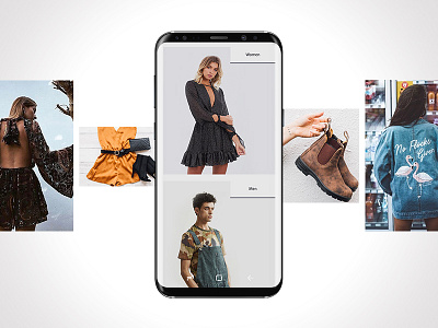 Fashion retail website clean fashion minimal mobile