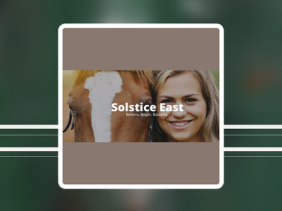 Solstice East branding graphic design logo