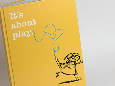 It's About Play book children doodle illustration portfolio print sketch yellow