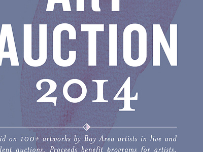 Art Auction 2014 graphic design invitation print typography