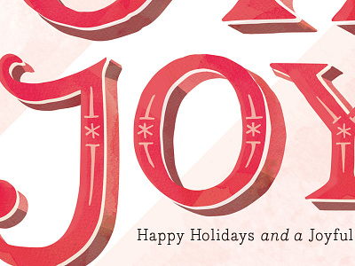 Joyful Holiday Greeting greeting handlettering holiday illustration typography