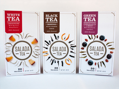 Salada Tea packagaging redesign
