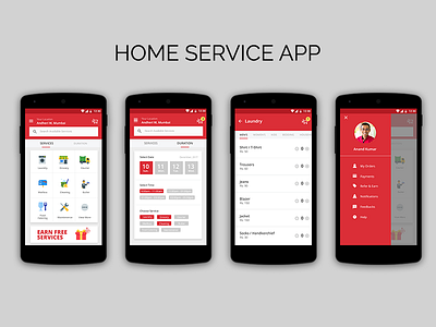 Home Service App courier grocery laundry mailbox maintenence