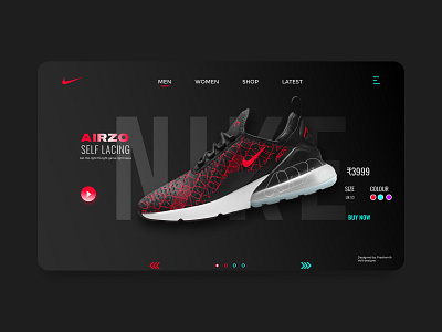 nike website design branding design graphic design illustration logo nike puma typography ui ux vector