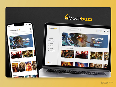 Movie Buzz: A Sleek and Intuitive OTT Platform