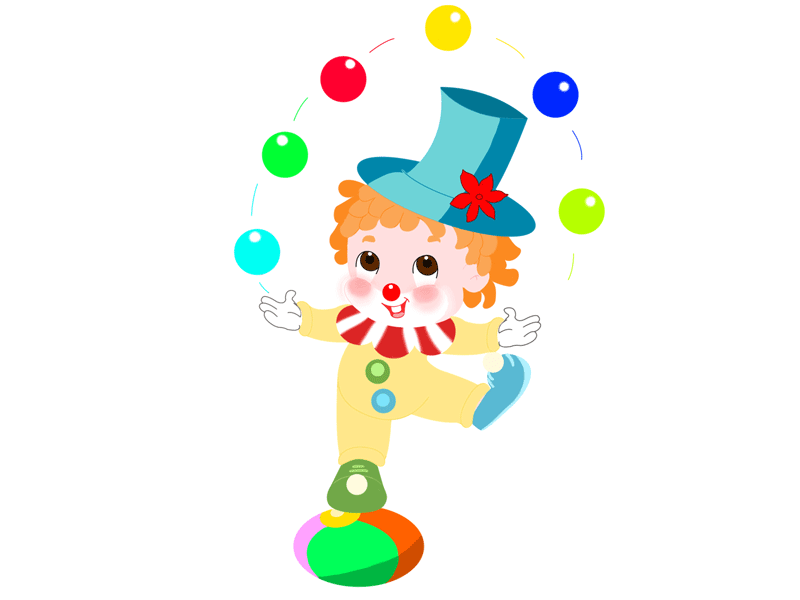 Baby Clown baby clown clown cute baby drawing illustration juggling sketch