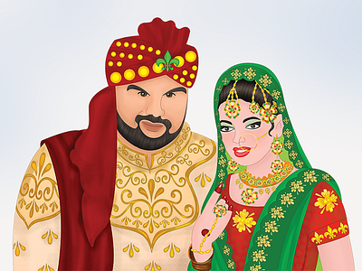 Wedding Couple Illustration