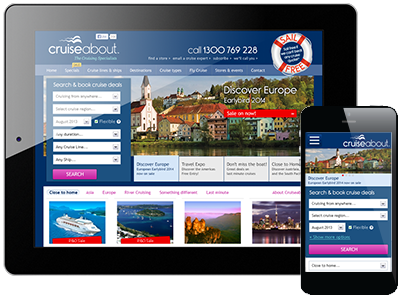 Cruiseabout responsive design information architecture responsive travel ui ux