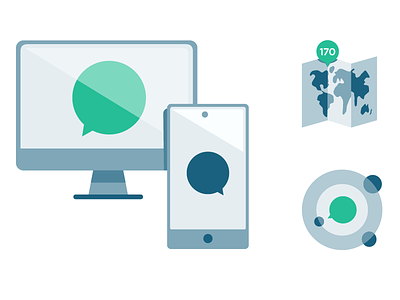 Console Spot Illustrations console icons illustration marketing network product design