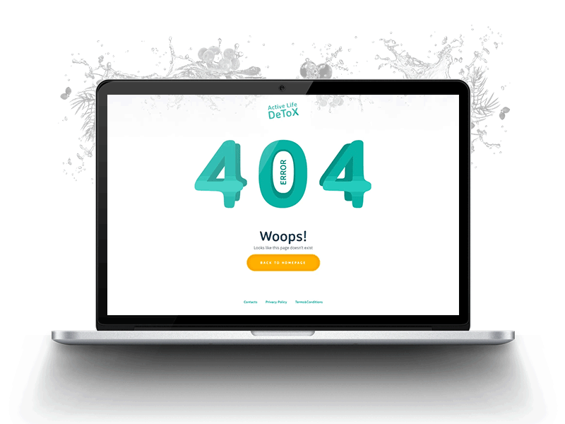 Page 404 404 animation error gif landing page ui ux web