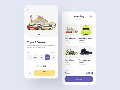 Shoes App Design