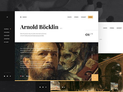 Arnold Böcklin design mobile site ui ux web