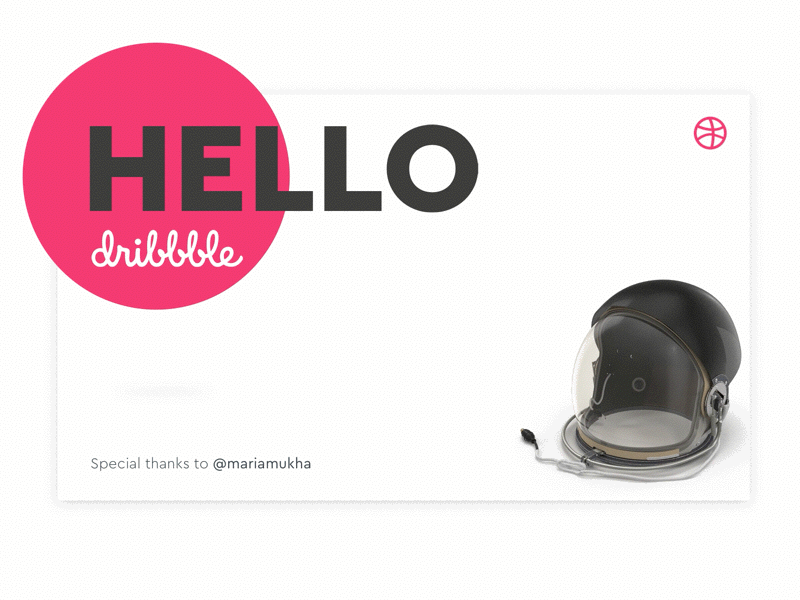 Hello Dribbble animation dribbble first shot hello dribbble