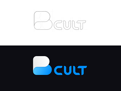 Cult blue cult culture dark diet fitness logo logotype slimming