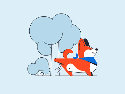 Corgi Pup Illustration