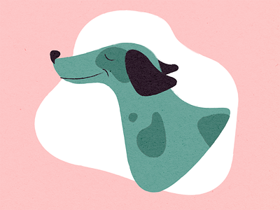 Happy Dog animal character dachshund dog drive happy illustration pet please satisfie texture travel