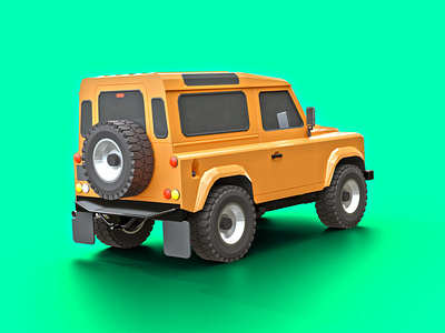 Defender Low-Poly 3D model