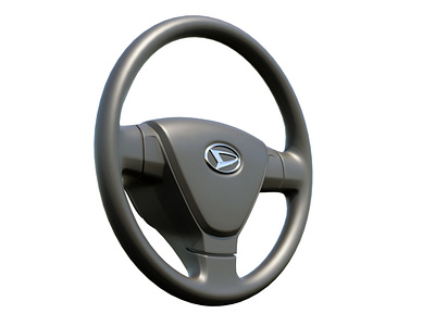 Daihatsu Steering Wheel Low-poly 3D model