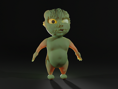 Monster Baby I Zombie Baby 3D model