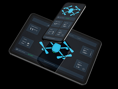 Drone UI anthonyboydgraphics app dashboard dashboard ui design drone drones droneui flight futuristic ipad phone ui ui design user experience user interface ux design