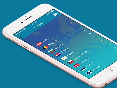 Discover Europe App app countries eu european union ios iphone mobile design phone app ui ui design user interface ux design