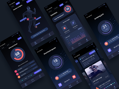 Sports app UI concept