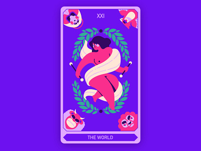 Tarot card design concept - The World