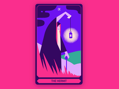 Tarot card design concept - The hermit