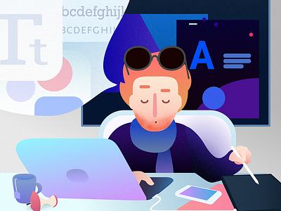 designer job ad illustration