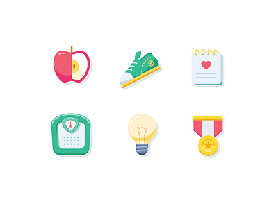 Few custom icons for a pregnancy diary app