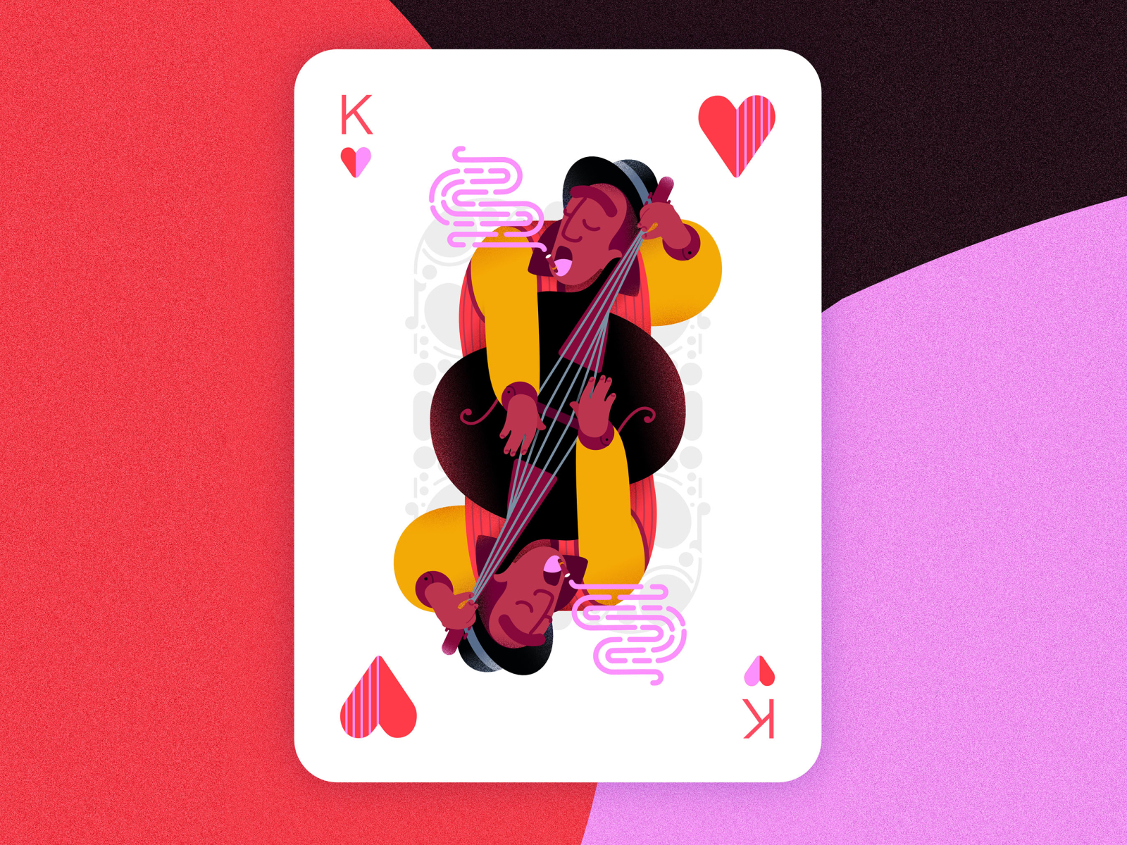 Jazz Player Cards - King Of Hearts By Nora Toth On Dribbble