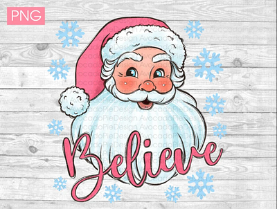 Pink Christmas Santa PNG files for sublimation app branding design graphic design illustration logo typography ui ux vector