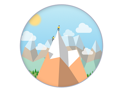 A day in the alps alps clouds day illustration low poly low poly art mountaineering mountains polygon polygon art scene sun