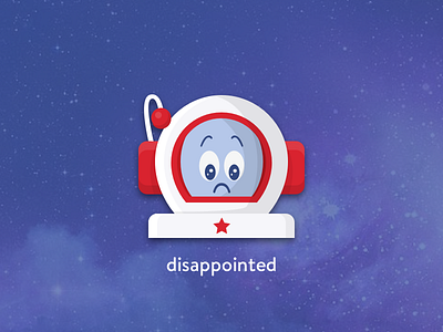 Disappointed astronaut