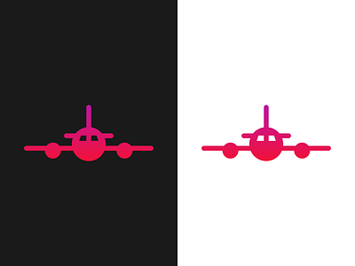 12 - Airplane airplane airplane logo branding dailylogochallange gradient logo logo a day logo concept logo design plane plane logo