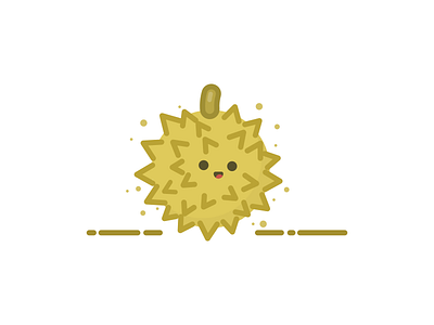 Durian cute drawing durian fruit