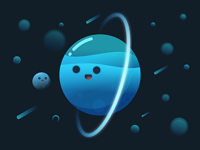 Uranus illustration planet space