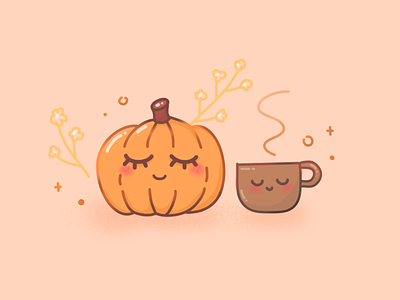 Hello Autumn :) autumn fall illustration pumpkin