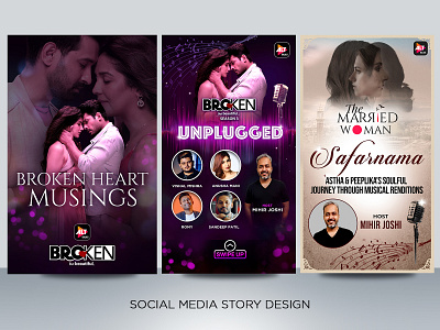 Social media story design branding graphic design